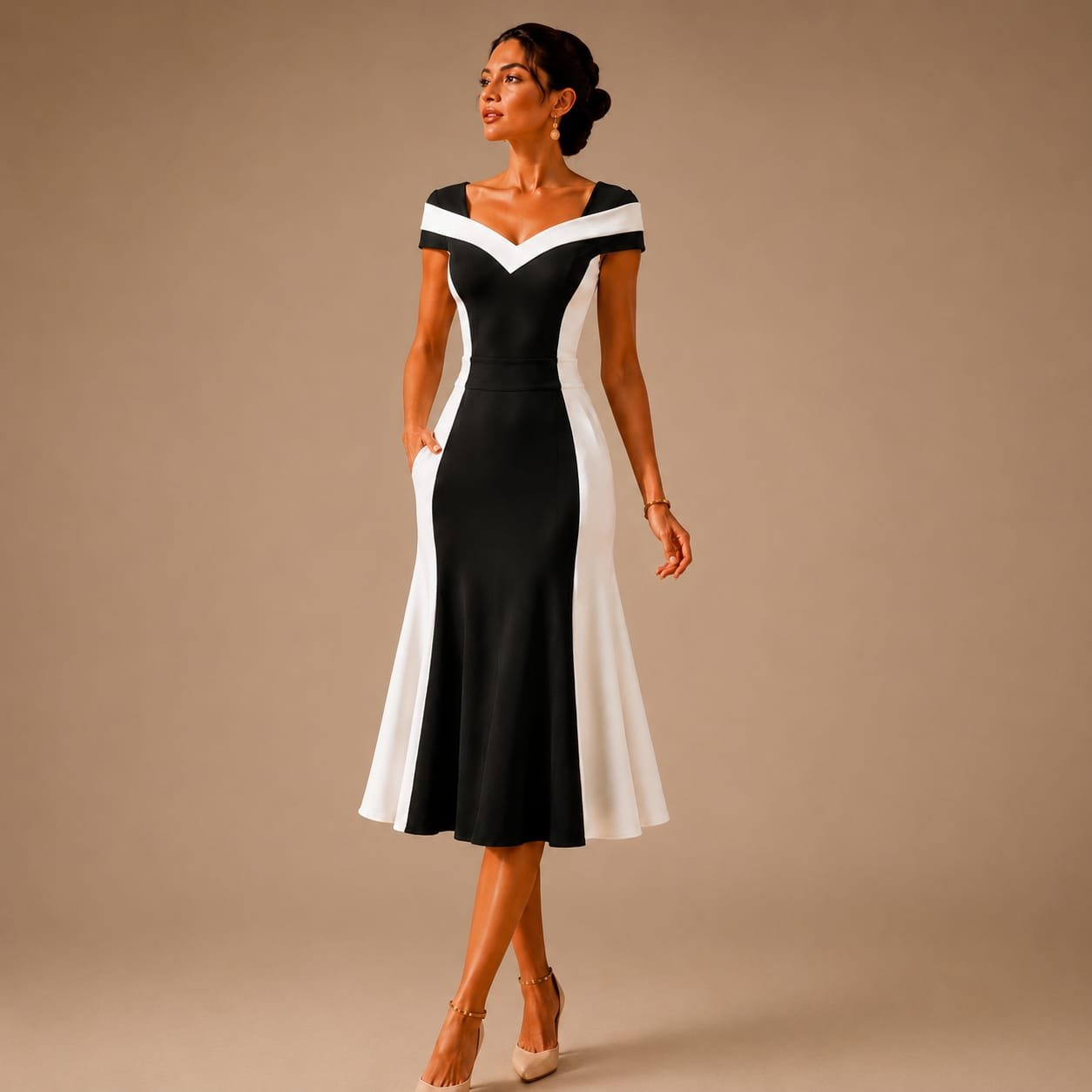 Modern Empress Midi Dress